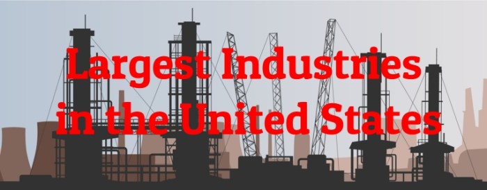 Top industries in the USA