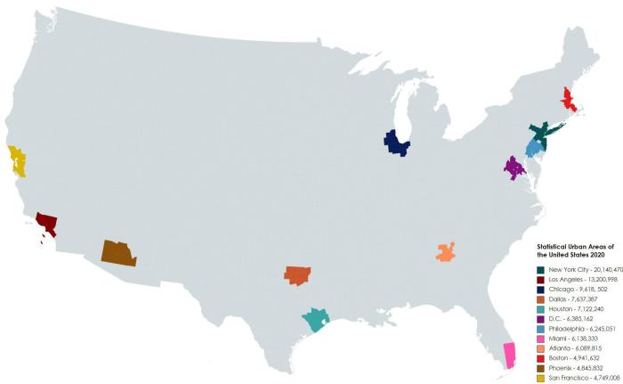 Biggest cities in the USA