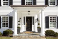 Restoring the original details of a colonial style home exterior