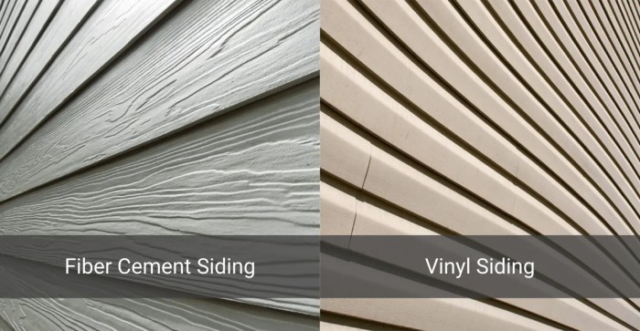 Comparing vinyl siding vs fiber cement siding cost