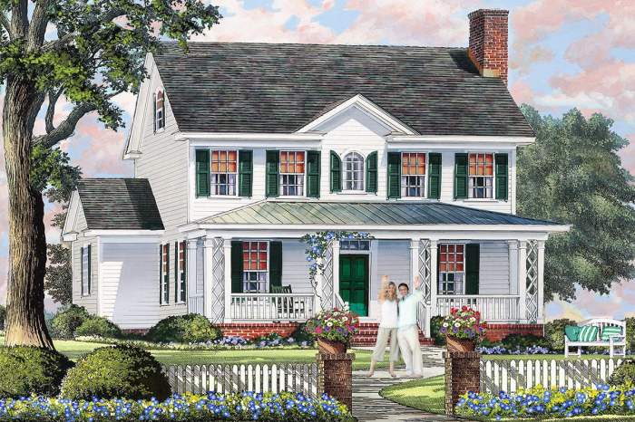 Adding a porch to a colonial style home exterior design