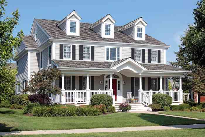 Adding a porch to a colonial style home exterior design