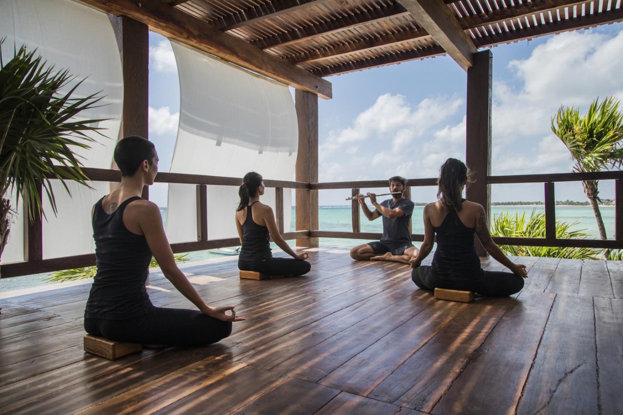 Search luxury villa hotels offering yoga retreats and spa treatments